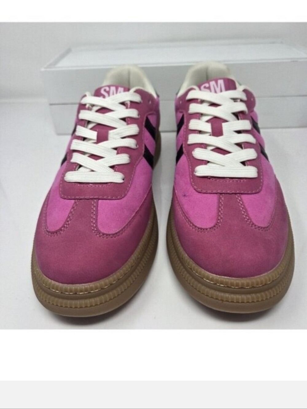 Steve Madden Pink And Green Sneakers 8M - Picture 4 of 5